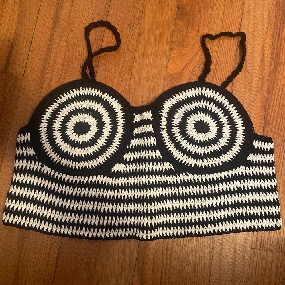 handmade, crocheted top